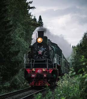 Scenic train journey